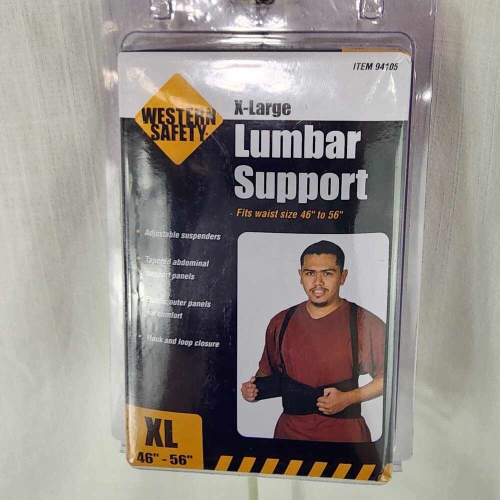 Western Safety lumbar support belt, size XLarge